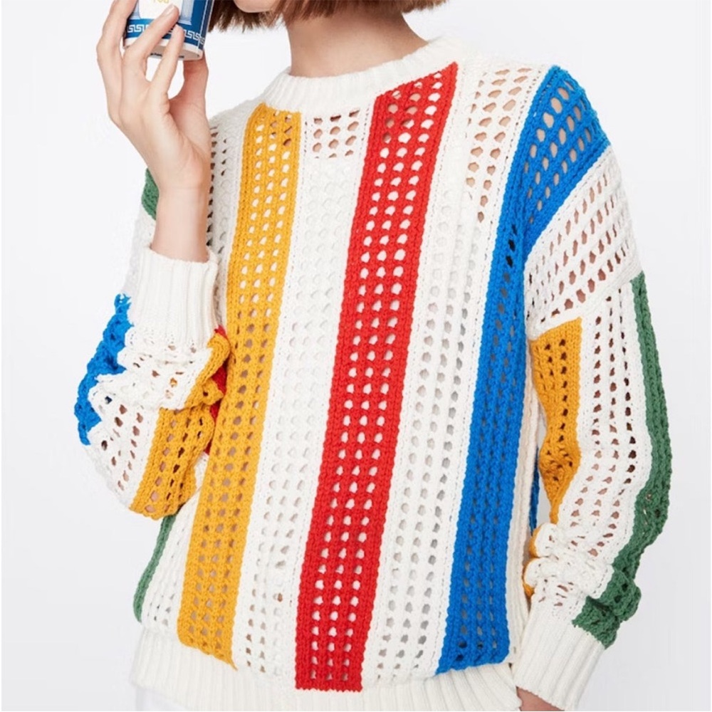 KULE Multicolor Striped Sweater